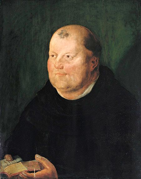 Johann von Staupitz, Porträt eines unbekannten Malers um 1520 (Kunstsammlungen der Erzabtei St. Peter in Salzburg, Inv. Nr. M 863).